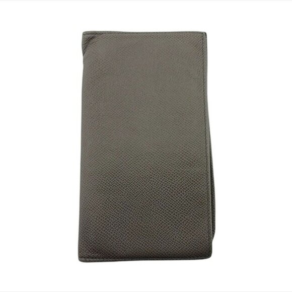 BVLGARI Bifold Wallet Bvlgari Bulgari Gray Leather Authentic Used - Picture 3 of 9